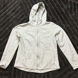 Nike Zip Up Hoodie in Gray